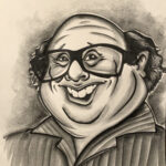 Danny DiVito a caricature by Brandy