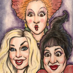 The Witches of Eastwick caricature by Brandy